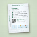 Little Seeds, Big Dreams seed packet favor, back with planting instructions