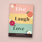 Live, Laugh, Love seed packet favor, front