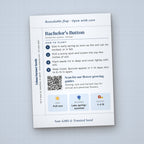 It's a Boy! seed packet favor, back with planting instructions