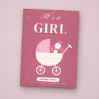 It's a Girl! seed packet favor, front