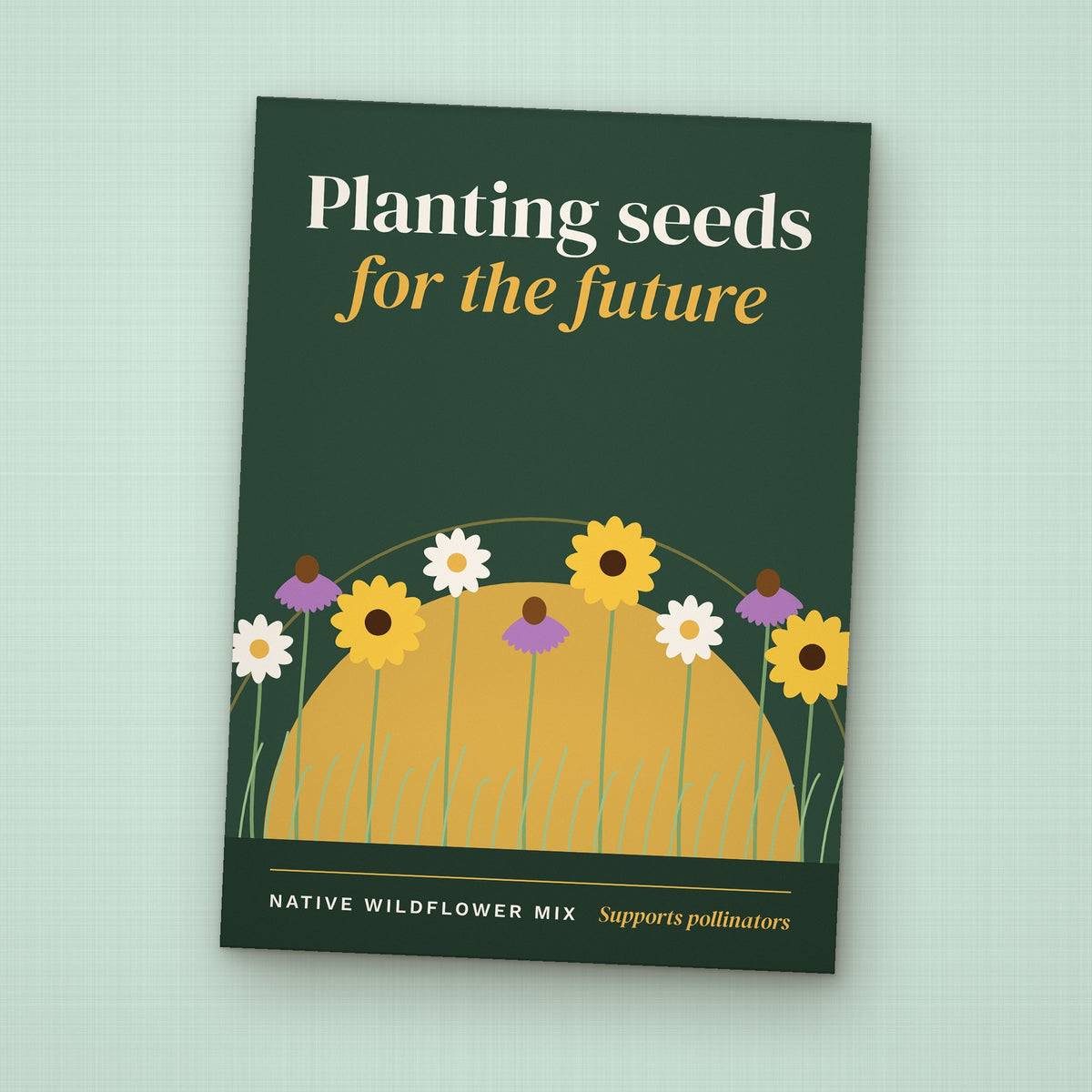 Planting Seeds for the Future seed packet favor, front