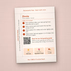 Thanks for Stopping By seed packet favor, back with planting instructions
