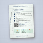 Welcome to the Neighborhood seed packet favor, back with planting instructions