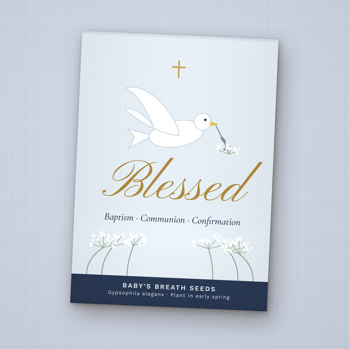 Blessed seed packet favor, front