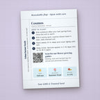 Home Sweet Home seed packet favor, back with planting instructions