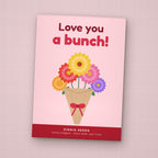 Love You a Bunch seed packet favor, front