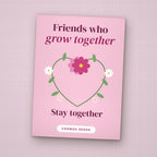 Friends Who Grow Together seed packet favor, front