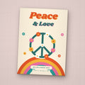 Peace & Love seed packet favor, front