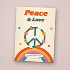 Peace & Love seed packet favor, front