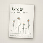 Grow in Remembrance seed packet favor, front