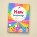 New Beginnings seed packet favor, front