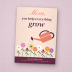Mom, You Help Everything Grow seed packet favor, front