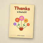 Thanks a Bunch seed packet favor, front