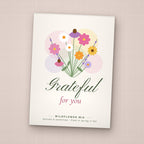 Grateful for You seed packet favor, front