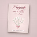 Happily Ever After Starts Here seed packet favor, front