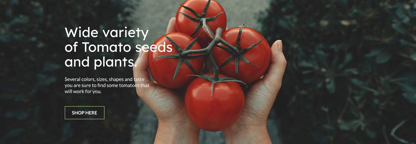 Urban Farmer has a wide variety of tomato seeds and plants