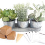 Metal Herb Garden Kit (Round), Garden Gifts - Verdigris Copper thumbnail number null