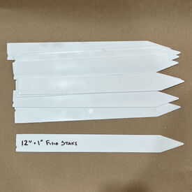 12" x 1 1/4" Plastic Field Stakes