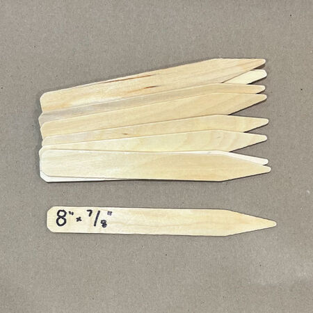 8" x 7/8" Wooden Plant Labels - 25 Count image number null