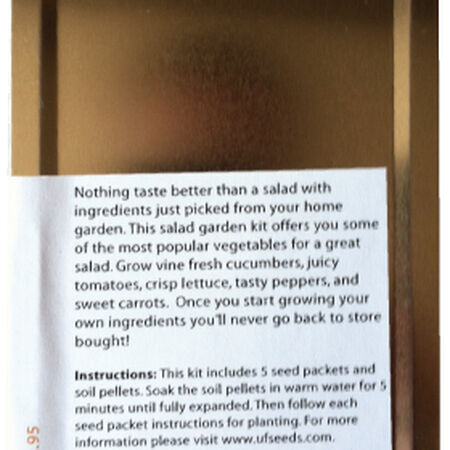 Salad Garden Seed Kit, Garden Gifts - Seed Kit image number null