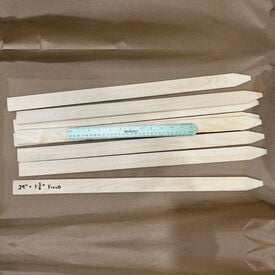 24" x 1 3/8" Wooden Field Stakes