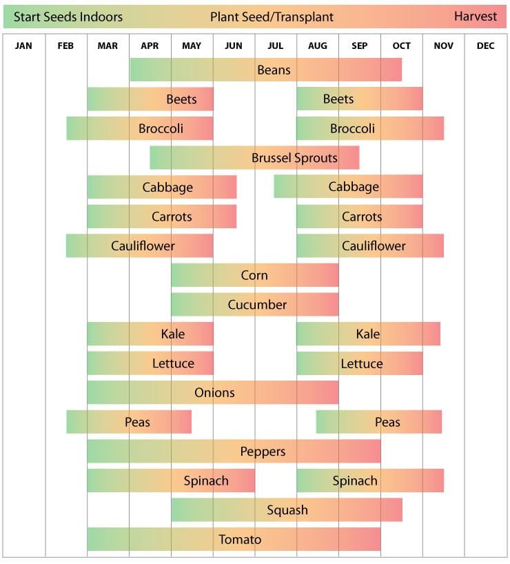 Zone 5 California Planting Schedule